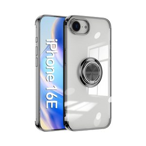 Electroplated Ring Holder Chrome Shockproof Phone case Cover for <strong>iPhone</strong> 16E/17E/17 Pro, for Galaxy S26 360 Rotating Stand case - Product Image 3