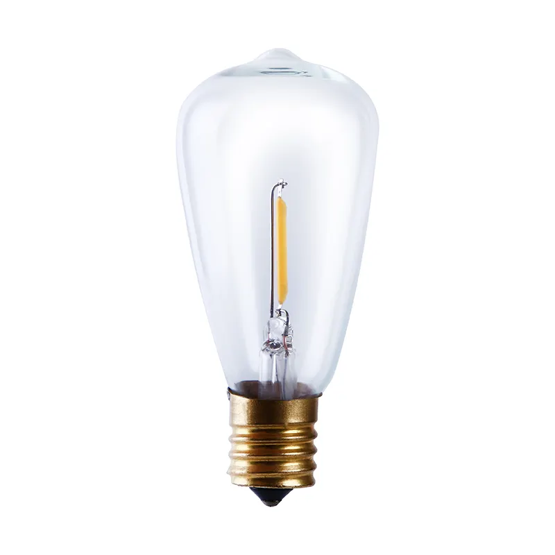 Beste Prijs 220V 110V Dimbare Warm Licht ST38 E14S E26 E27 1W 2W 4W Amber vintage Licht Edison Stijl Led Lamp