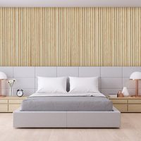 Panel Akustik MDF 3D Tahan Air Tahan Api Berpendar untuk Ruang Komersial Modern (Hotel Vila Apartemen Pusat Kebugaran Sekolah Kamar Tidur)