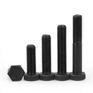 สลักเกลียวหกเหลี่ยมสเตโกซอรัส M8 M10 M12 M14 M16 M20 เกรด 8.8 สีดำ เกลียวละเอียด สำหรับงานก่อสร้าง - Product Image 1