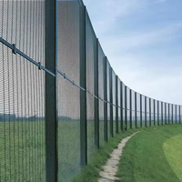 Panel de Cerca de Seguridad 358, Malla de Alambre Soldada Anti-Escalada, Galvanizada Premium, Resistente a Cortes, Protección Duradera para Exteriores