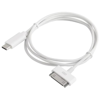 Câble de charge et de données USB C vers 30 broches pour iPhone 4 4S 3GS iPad 3 2 1 iPod Adaptateur de chargeur USB C vers 30 broches Accessoires