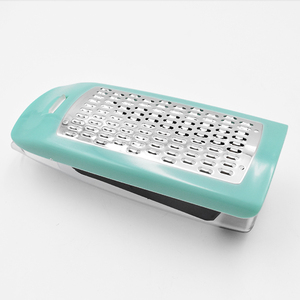 Lebensmittelechter Edelstahl Manueller Flachreibebehälter Langlebiger Multifunktions-Küchenreibebehälter für Käse/Gurke/Kartoffel/Zitrone - Product Image 4