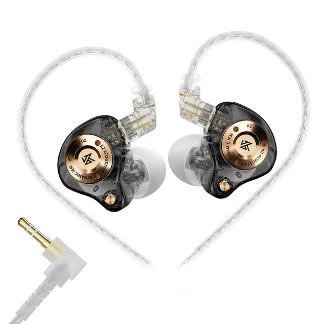 2026 NEW KZ EDZ HIFI Wired Earphones Metal In-ear Monitor Bass Stereo Noise Cancelling Headphones With Microphone for Music Game