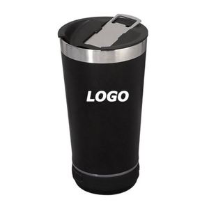 Bluetooth Speaker Stainless Steel Tumbler 16oz Vacuum <b>Insulated</b> <b>Mug</b> for Outdoor Travel and Promotional Gifts - Product Image 1