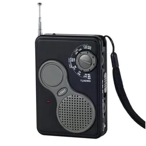 AM FM NOAA weather radio portable AM/FM weather band radio with emergency LED flashlight