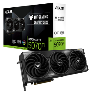 การ์ดจอเกมมิ่ง ASUS TUF Gaming GeForce RTX 5070 Ti 16GB GDDR7 OC Edition รองรับประสิทธิภาพ AI 1484 TOPs GPU TUF-RTX5070 - Product Image 1