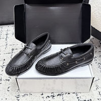 Mocassins plissés à lacets en faux daim pour femmes, chaussures bateau plates décontractées et confortables pour le quotidien et le bureau, également adaptées aux hommes
