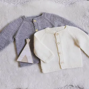 Cárdigan de punto de invierno personalizable para bebé, chaqueta de lana suave y cómoda, suéter