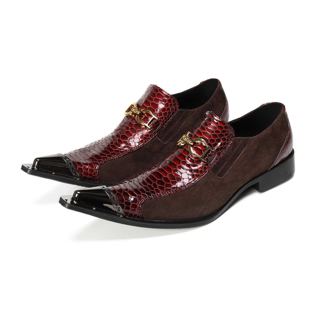 knee length dresses for ladies Ferro Aldo Mens Blake Mfa19628 Classsic Burnished Cap-Toe Dress Shoes, in Black, Size 9.5