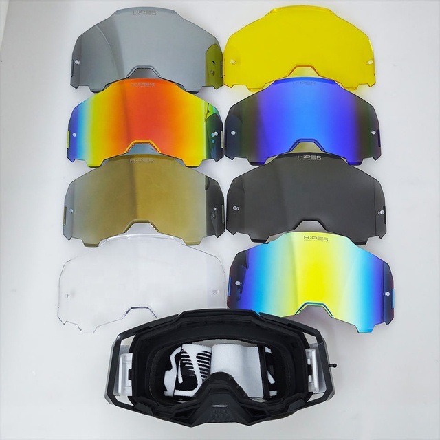 Motocross Goggles Lens UV400 Replaceable PC Lenses for Motorcycle MX Dirt Bike