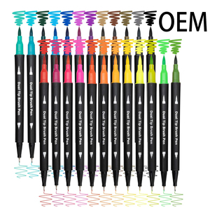Marqueurs textiles non toxiques personnalisés par le fabricant, 24 couleurs, encre permanente à base d'eau pour vêtements et chaussures - Product Image 1