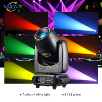 200W LED lumière de scène à tête mobile 3-en-1 faisceau Spot Wash Halo coloré avec course de chevaux DMX Disco DJ Light pour les performances