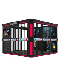Nouvelle conception de machine de jeu d'arcade de tir en ligne 9D VR multijoueur pour 4 joueurs, en métal et plastique, pour une déambulation libre en intérieur