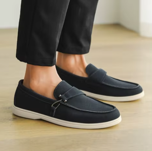 Dreamy Strark Men's Suede Loafers Slip-On Toe Breathable <b>Casual</b> <b>Shoes</b> Buckle Decoration All Seasons Flat Moccasins Youth Trendy - Product Image 4