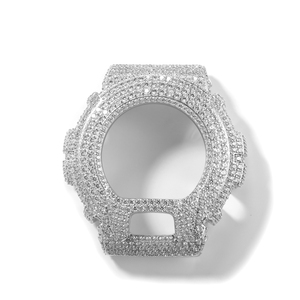 Boîtier de remplacement UWIN Iced Out entièrement serti de CZ pour montre G-Shock DW6900, accessoire de modification de montre en métal Bling Bling - Product Image 6