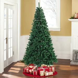 Arbre de <span class=keywords><strong>Noël</strong></span> artificiel vert floqué de qualité supérieure, grand, écologique, avec base autoportante, en plastique, pour la maison et les fêtes - Product Image 1