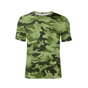 Personality Style Full Print Green Camouflage Shirts For Men Women China Manufacturer Custom Original Design Men's T-shirts