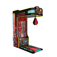 Machine de boxe commerciale à monnayeur en métal, jeu d'arcade de frappe, testeur de force de boxe, norme CE