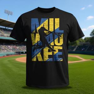 T-shirt promotionnel Milwaukee Baseball Home Run Game Day - Product Image 3