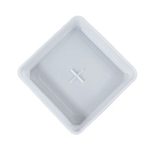 Bandeja de comida desechable, forro interior de plástico de forma cuadrada larga para hamburguesas, pasteles, galletas, chocolates, frutas y verduras - Product Image 3