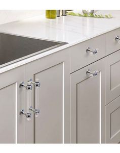 WEKIS Transparent Acrylic Adjustable Cabinet Handles <b>Pulls</b>-Modern Minimalist Kitchen <b>Drawer</b> Hardware Durable T-Shaped Exterior - Product Image 3