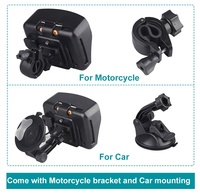 Navegador GPS Android Moto Impermeable IP67 de 4.3 Pulgadas con Pantalla Capacitiva para Auto y Moto, Google Maps Gratis, WiFi, Sistema Android Portátil