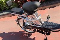 Vélo électrique V8 Pro 350W 500W 18 pouces avec pneus d'hiver, livraison, deux places, batterie au lithium 48V 60V avec pédales et panier