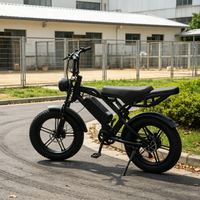Vélo électrique à pneus de 20 pouces avec fourche à suspension rétro pour la ville et la plage