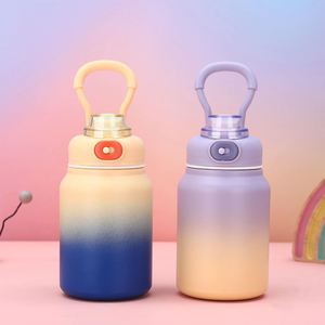 Botella de Agua Deportiva Aislada de Acero Inoxidable 316 de Gran Capacidad, Portátil, con Diseño Degradado de Color, para Fiestas, en Oferta - Product Image 4