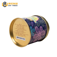 Boîte à thé et à café en métal transparente avec double couvercle hermétique, vide, personnalisable en usine, luxe, pour boissons, boîtes à thé ISO