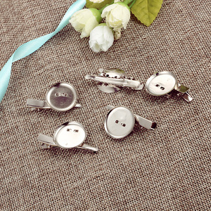 Broche Ronde Double Usage en Alliage de Zinc, Accessoire de Mode Unisexe, Outil de Bijouterie DIY, Pince à Cheveux, Décoration de Vêtements, Vente en Gros - Product Image 4