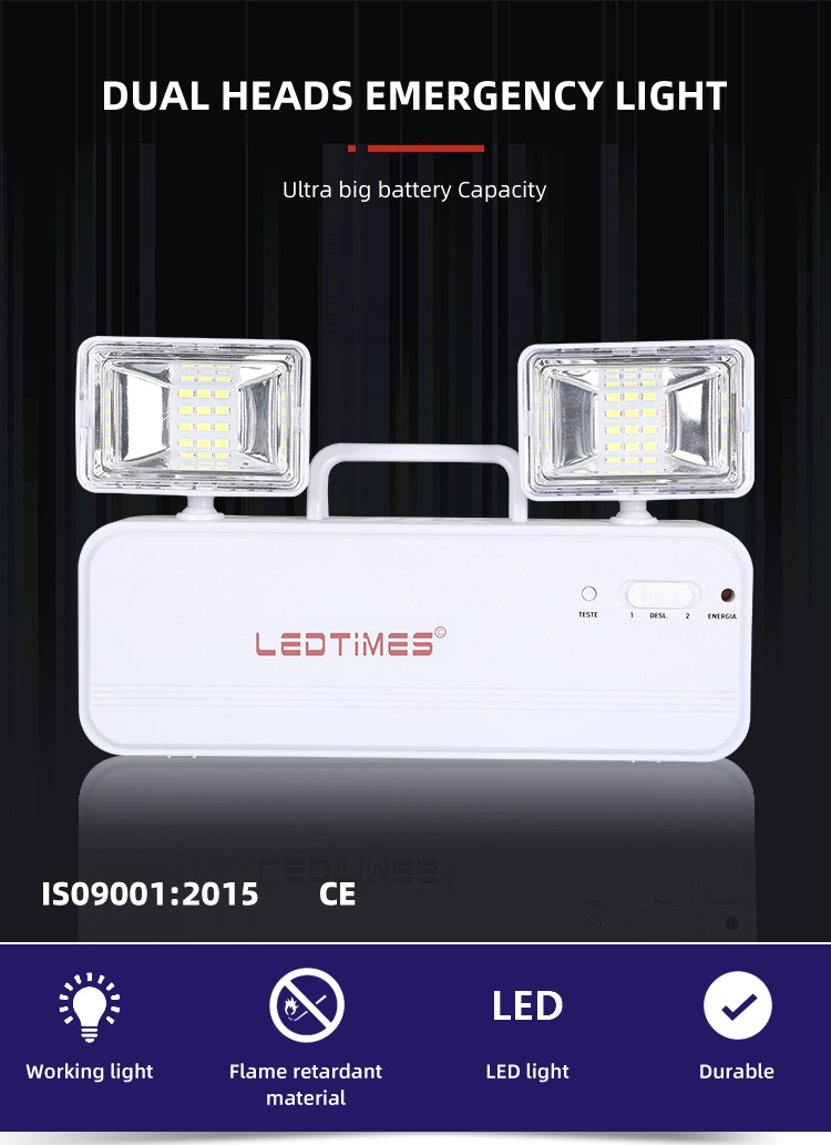 Professional Design White 24Pcs Duals Heads Indoor Hotel Lobby 3.7V Rechargeable Led Emergency Warning Light