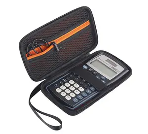 Custom Draagbare Zwart Eva Hard Shell Kabel Calculator Case Met Handvat