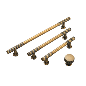 Cửa Nhà Bếp Xử Lý Brass Nhôm Tủ Đồ Nội Thất Kéo Xử Lý <span class=keywords><strong>Knobs</strong></span> Phần Cứng 128Mm Matt Màu Đen Ngăn Kéo Xử Lý - Product Image 2