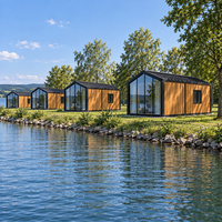 Maison préfabriquée moderne avec salle de bain privée pour l'activité de location de vacances Casa Prefabricada Para Alquiler Vacacional