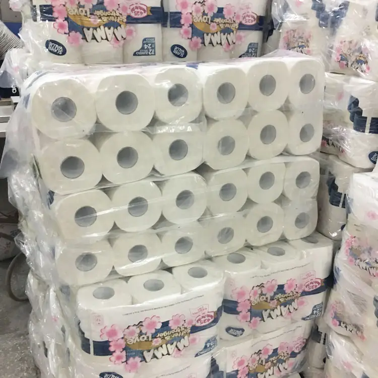 Rouleaux de papier toilette blanc personnalisés