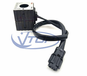 Graafmachine onderdelen voor XCMG Ward Lovol Sany JCM Sunward <span class=keywords><strong>Pilot</strong></span> Safety Lock Solenoid Valve Coil 12V 24V - Product Image 3