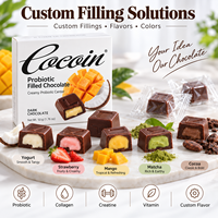 Fournisseur direct d'usine, bouchées de chocolat probiotiques végétaliennes sans gluten pour une nutrition quotidienne