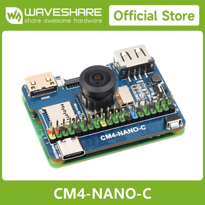 นาโนเบสบอร์ด (C) สำหรับราสเบอร์รี่พาย คอมพิวท์โมดูล 4 ขนาดเดียวกับ CM4 กล้องออนบอร์ด 8MP พอร์ต USB 2.0 ประเภทเอ K491 - Product Image 2