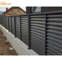 Clôture en aluminium robuste à persiennes, thermolaquée, pour la sécurité du périmètre de villa, conception personnalisée, longue durée de vie, résistante aux intempéries