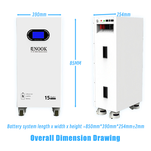15.36KW 가정용 에너지 저장 Lifepo4 배터리 팩 51.2V 280ah 태양광 저장 에너지 배터리 각형 셀 - Product Image 4