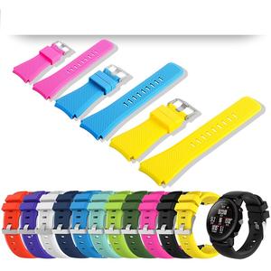 Bracelet Sport Universel 20mm 22mm en Silicone pour <span class=keywords><strong>Samsung</strong></span> <span class=keywords><strong>Gear</strong></span> <span class=keywords><strong>S3</strong></span>/Huawei Watch GT3/GT2/<span class=keywords><strong>Xiaomi</strong></span> Watch S1 - Product Image 2