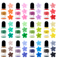TIMESRUI 12 Farben Kerzen-Flüssigpigment Kerzenfarbe Ölbasierte Farbstoffe Hochkonzentrierter Farbantwurf für Sojawachs Kunstkerzenherstellung