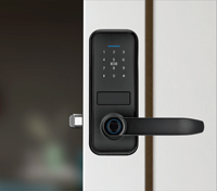 Serrure de porte intelligente à poignée numérique avec empreinte digitale WIFI Tuya TTLock