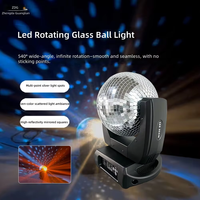 Projecteur LED DMX512 à tête mobile, boule disco miroir rotative et réfléchissante pour éclairage de scène, idéal pour fêtes, mariages, clubs et bars