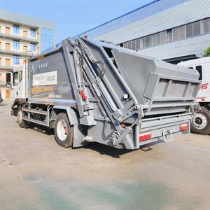 Dongfeng 12cbm Compresión <span class=keywords><strong>Compactador</strong></span> 4x2 Camión <span class=keywords><strong>de</strong></span> recolección <span class=keywords><strong>de</strong></span> <span class=keywords><strong>basura</strong></span> doméstica con tipo <span class=keywords><strong>de</strong></span> barril colgante - Product Image 4