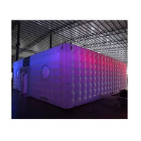 Cube gonflable géante LED, haute qualité, coloré, 5 pièces