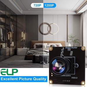Módulo de Cámara USB ELP de 2MP 1200P con Obturador Global, Gran Angular de 120 Grados, 90FPS, Placa de Cámara Web de Alta Velocidad para Captura de Movimiento - Product Image 2