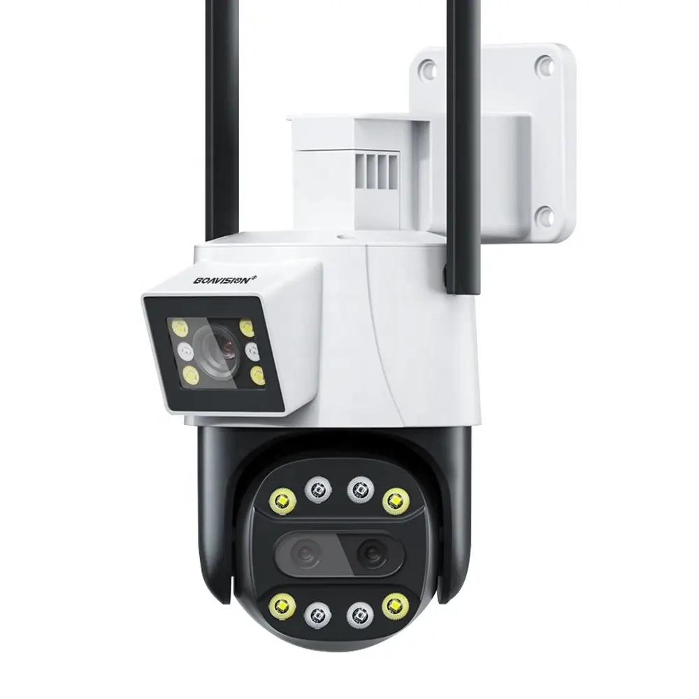 BOAVISION HD 6MP kablosuz 4G Ip ev güvenlik kamerası çift Lens sistemi PTZ Bullet açık Wifi güvenlik kamerası